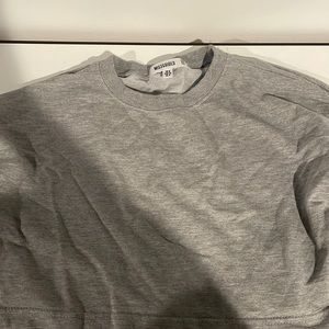 Missguided crop crew neck